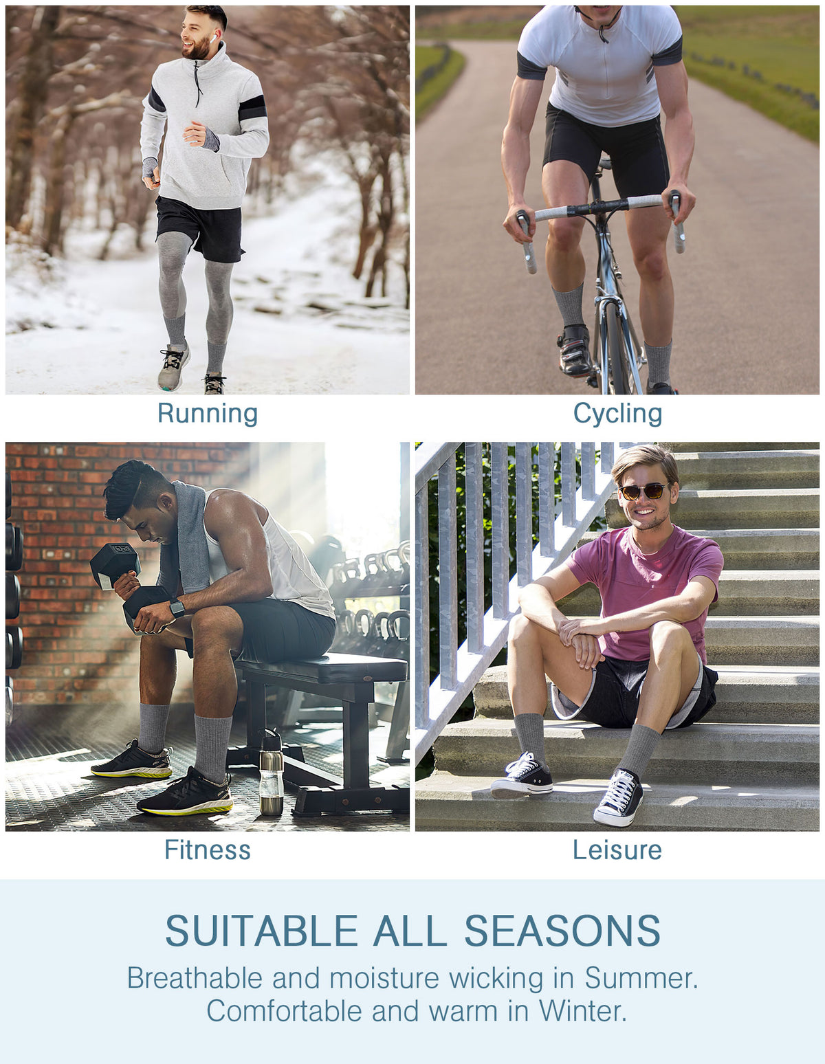 Airacker crew athletic socks - product image 28