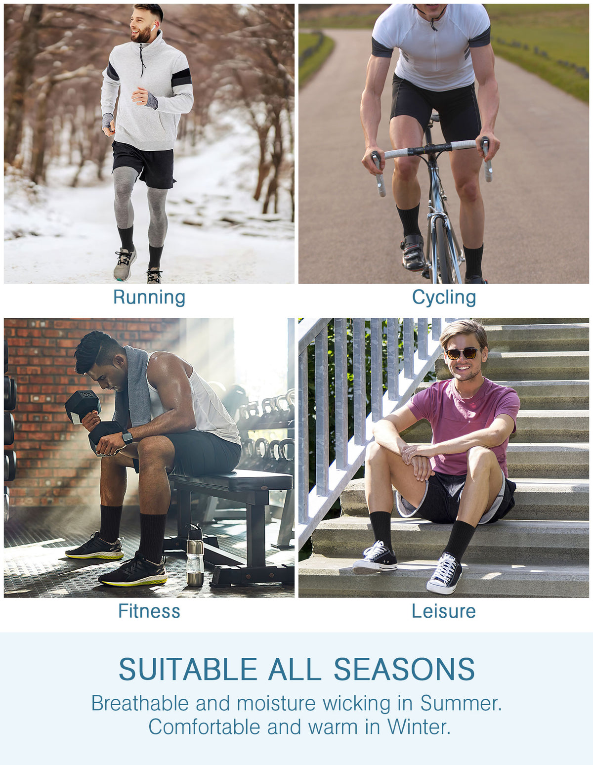 Airacker crew athletic socks - product image 43