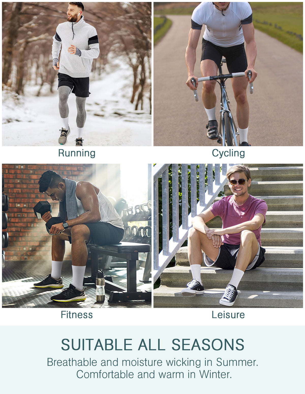 Airacker crew athletic socks - product image 51
