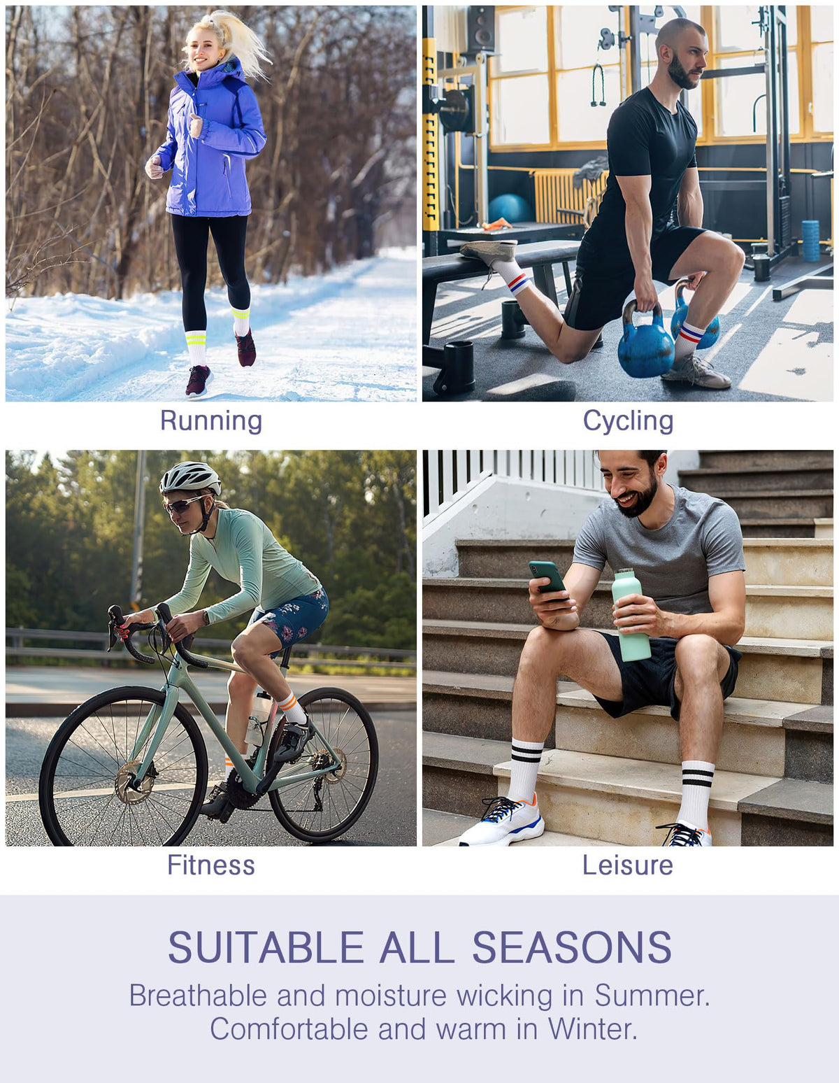 Airacker crew athletic socks - product image 59