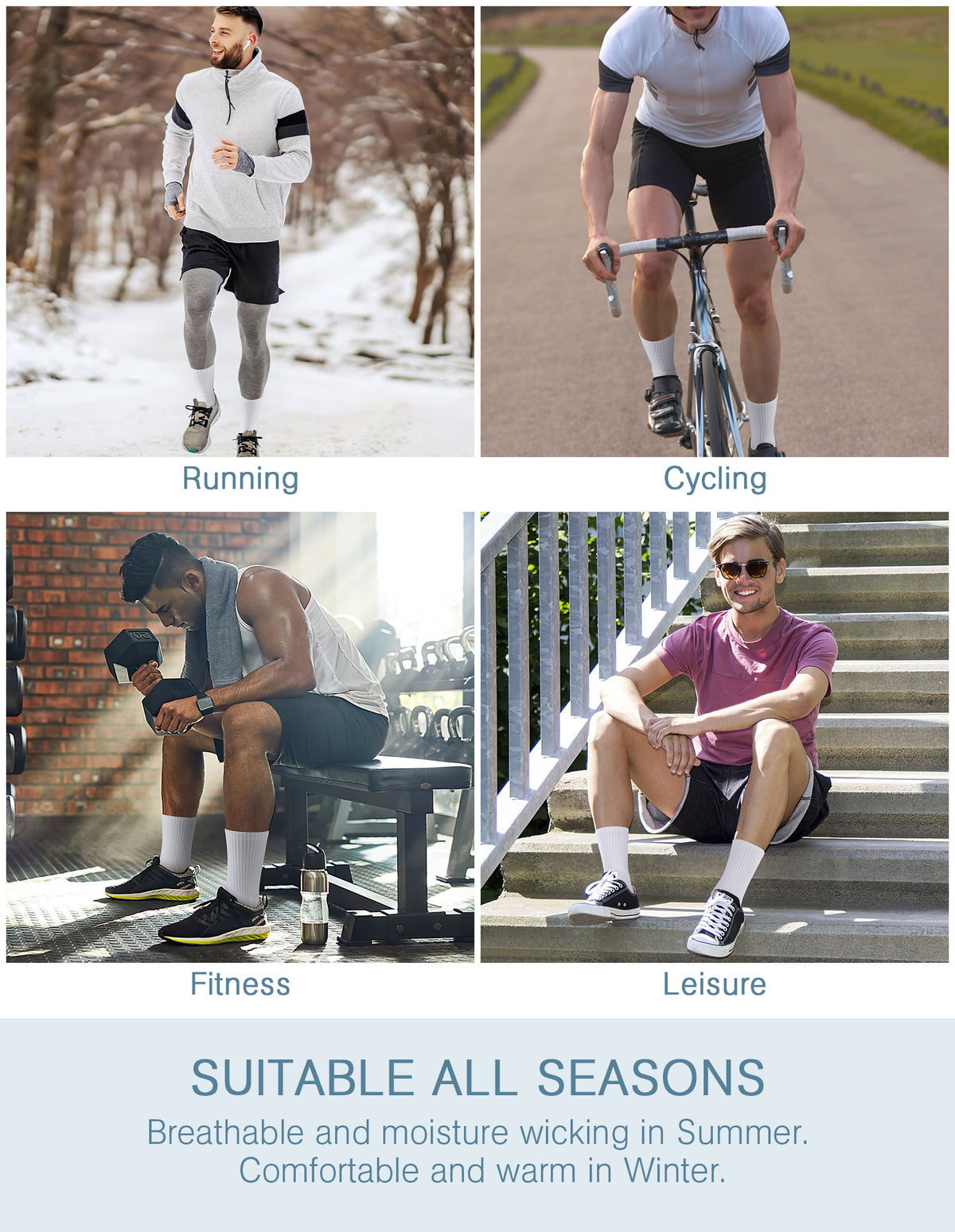 Airacker crew athletic socks - product image 70
