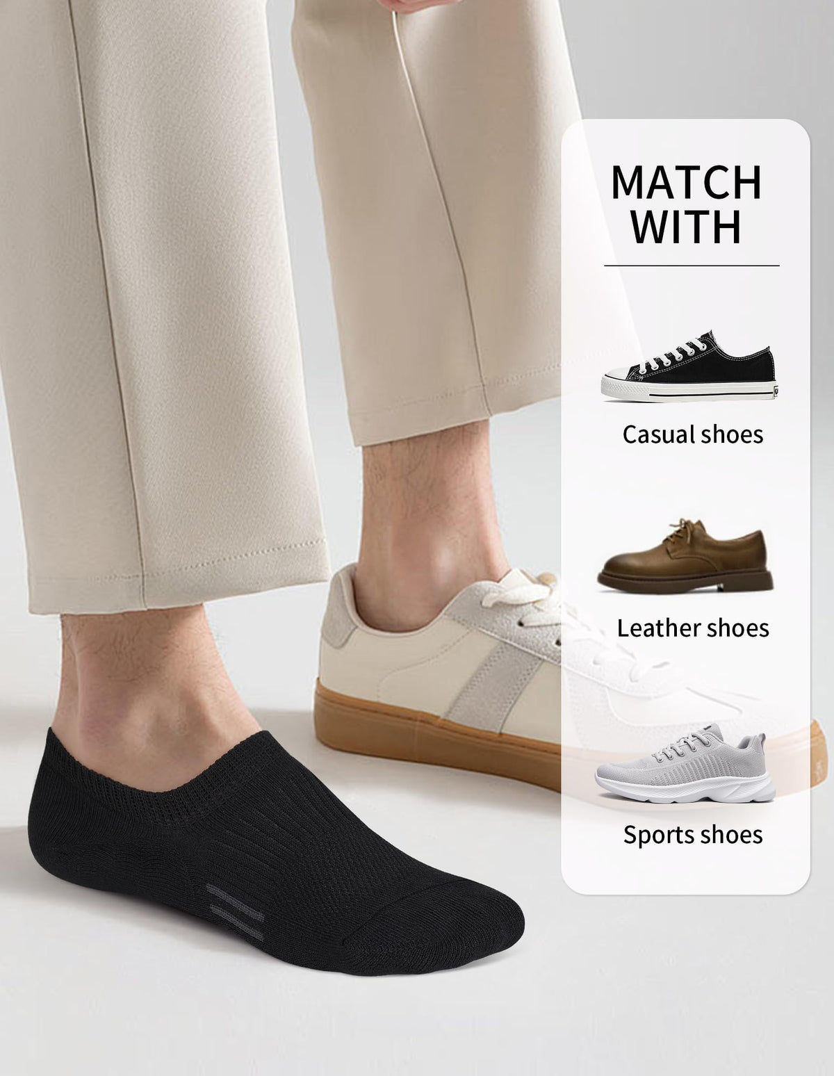Airacker no show athletic socks - product image 41