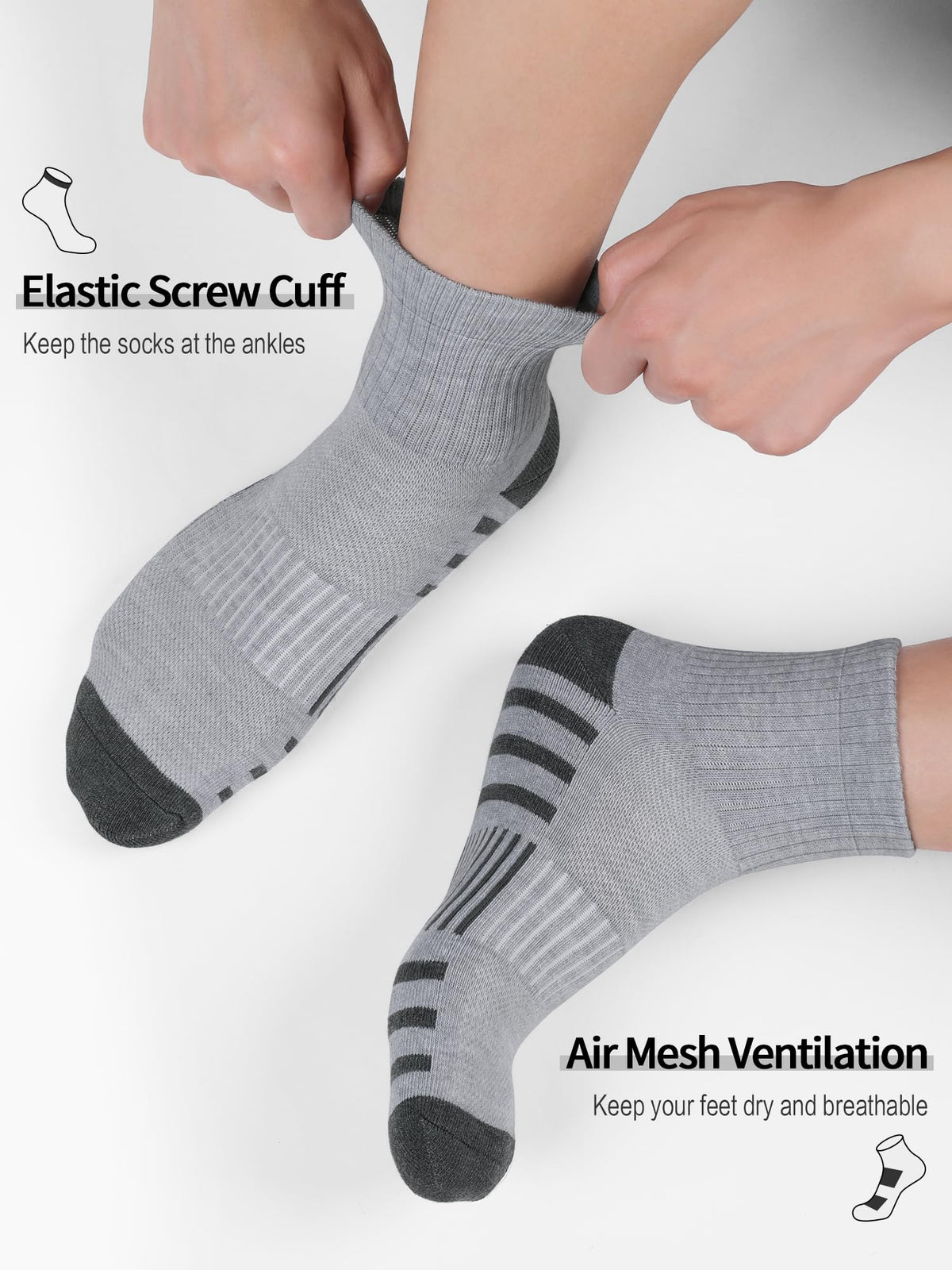 Airacker quarter athletic socks - product image 10