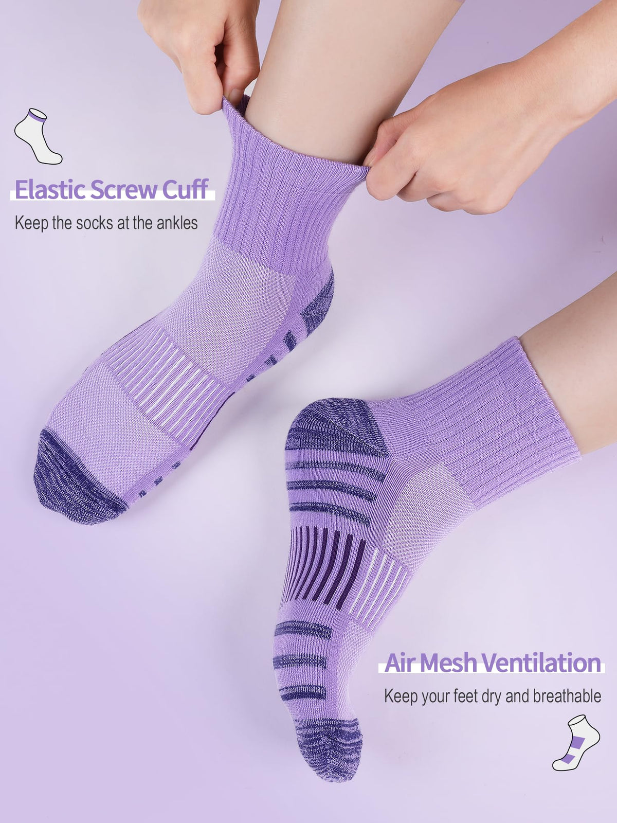 Airacker quarter athletic socks - product image 15