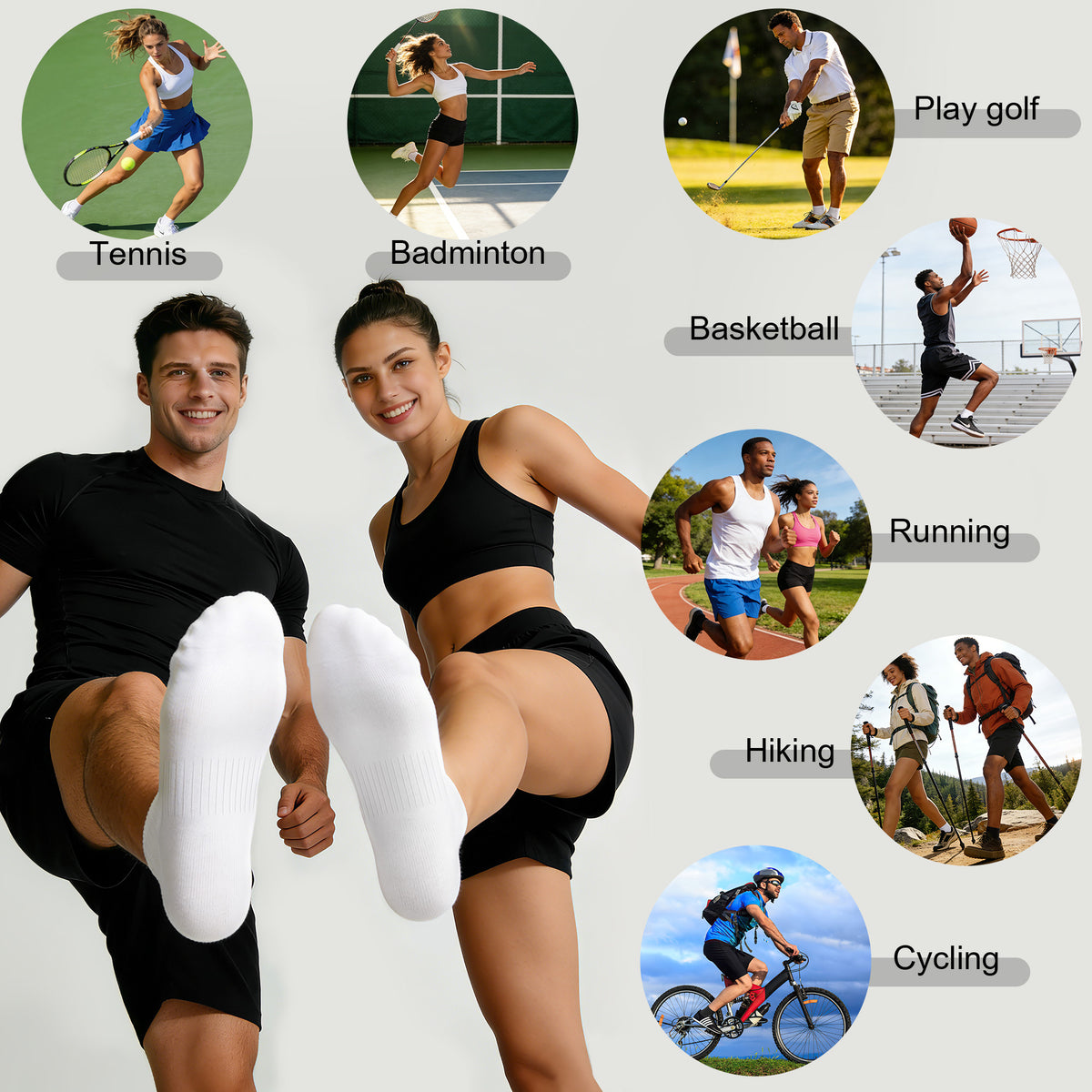 Airacker quarter athletic socks - product image 28