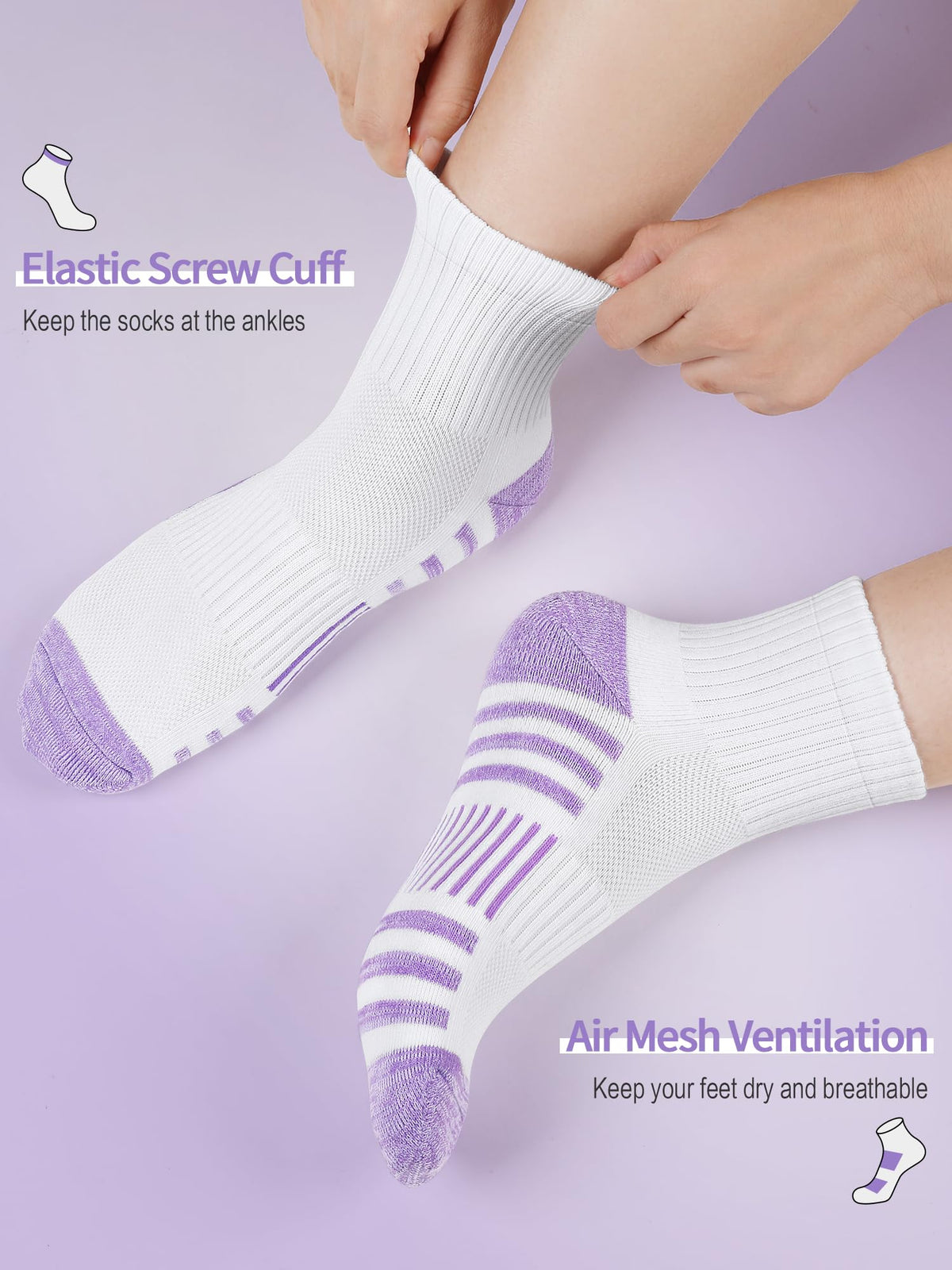 Airacker quarter athletic socks - product image 32
