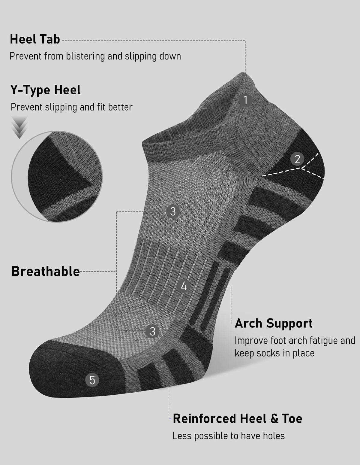 Airacker ankle athletic socks - product image 16