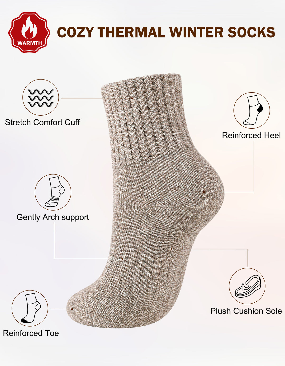 Airacker winter thermal cushioned socks - product image 19