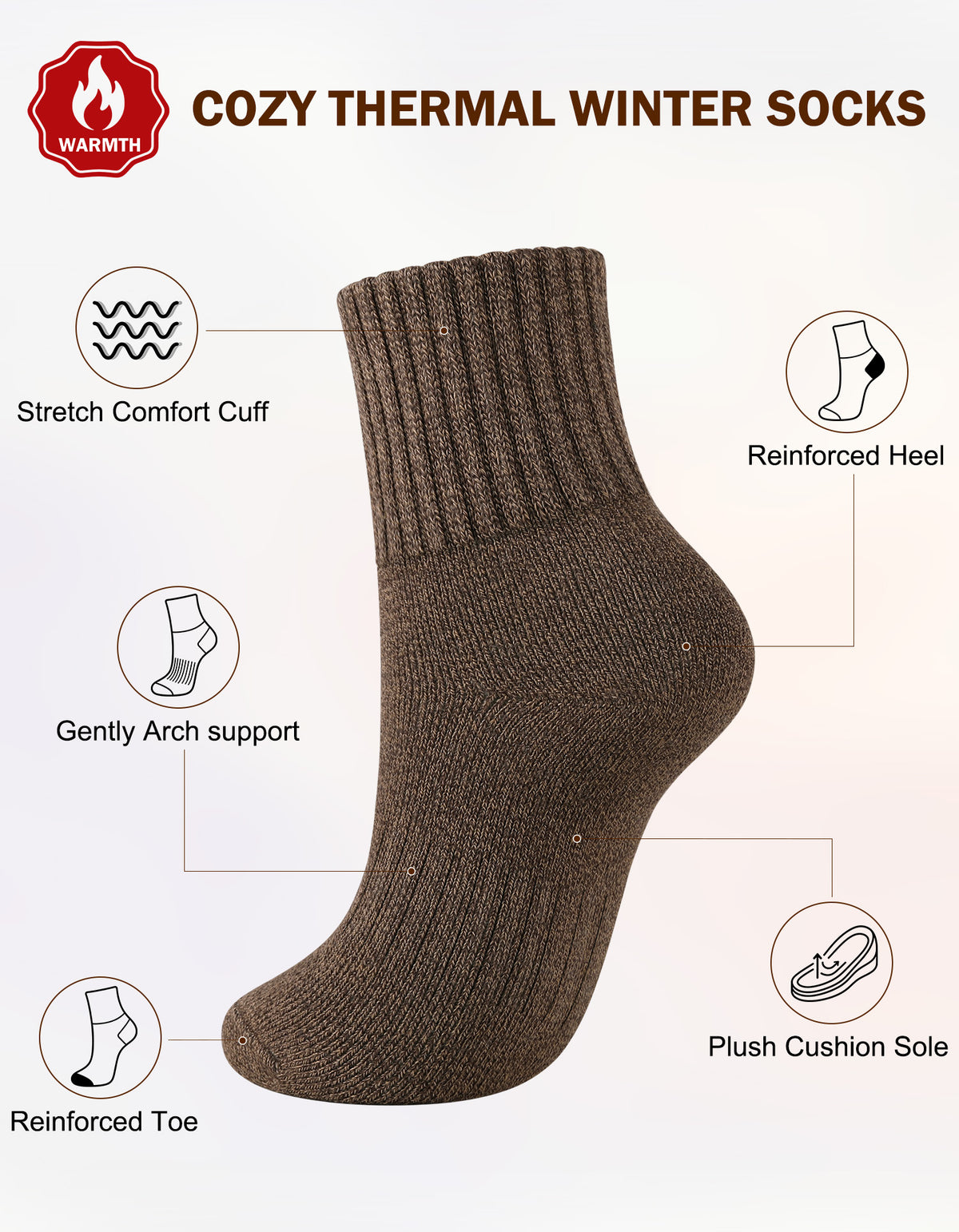 Airacker winter thermal cushioned socks - product image 27