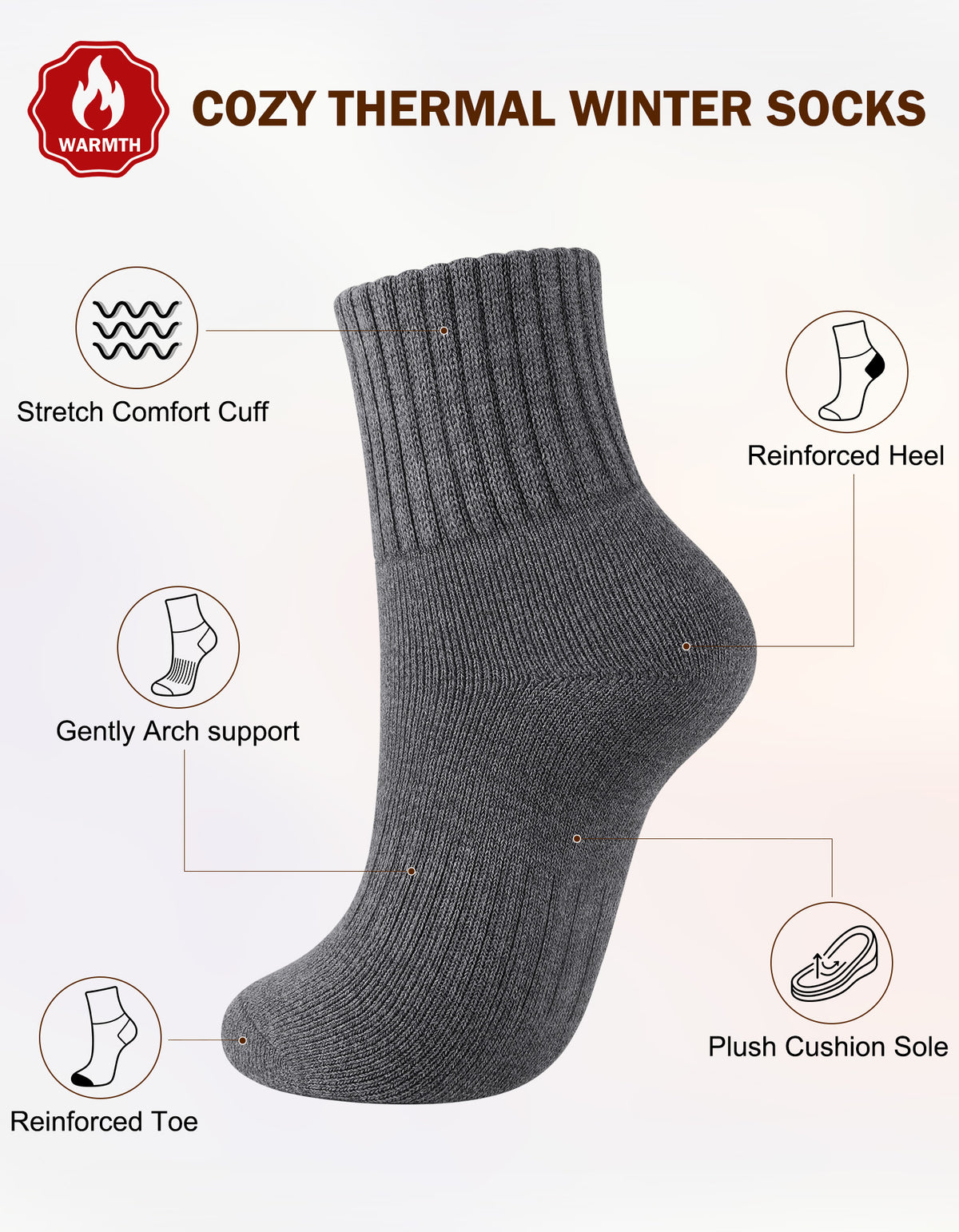 Airacker winter thermal cushioned socks - product image 35