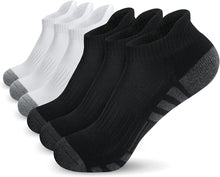 将图片加载到图库查看器，Airacker Ankle Athletic Running Socks Cushioned Breathable Low Cut Sports Tab Socks for Men and Women (6 Pairs)
