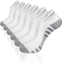 将图片加载到图库查看器，Airacker Ankle Athletic Running Socks Cushioned Breathable Low Cut Sports Tab Socks for Men and Women (6 Pairs)
