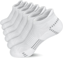 将图片加载到图库查看器，Airacker Ankle Athletic Running Socks Cushioned Sports Low Cut Tab Socks for Men &amp; Women
