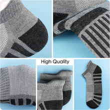 将图片加载到图库查看器，Airacker Ankle Athletic Running Socks Cushioned Breathable Low Cut Sports Tab Socks for Men and Women (6 Pairs)
