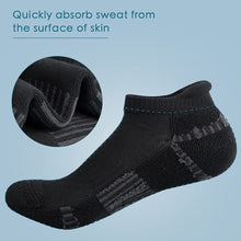 将图片加载到图库查看器，Airacker Ankle Athletic Running Socks Cushioned Sports Low Cut Tab Socks for Men &amp; Women
