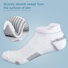 将图片加载到图库查看器，Airacker Ankle Athletic Running Socks Cushioned Sports Low Cut Tab Socks for Men &amp; Women
