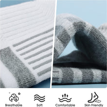 将图片加载到图库查看器，Airacker Ankle Athletic Running Socks Cushioned Breathable Low Cut Sports Tab Socks for Men and Women (6 Pairs)
