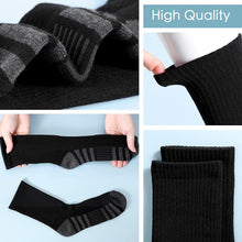 将图片加载到图库查看器，Airacker Athletic Socks Sport Running Calf Socks Performance Cushioned Breathable Crew Socks for Men Women(6 Pairs)
