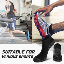 将图片加载到图库查看器，Airacker Ankle Athletic Running Socks Cushioned Breathable Low Cut Sports Tab Socks for Men and Women (6 Pairs)
