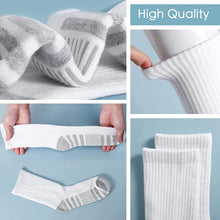 将图片加载到图库查看器，Airacker Athletic Socks Sport Running Calf Socks Performance Cushioned Breathable Crew Socks for Men Women(6 Pairs)
