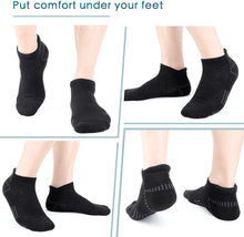 将图片加载到图库查看器，Airacker Ankle Athletic Running Socks Cushioned Sports Low Cut Tab Socks for Men &amp; Women
