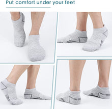 将图片加载到图库查看器，Airacker Ankle Athletic Running Socks Cushioned Sports Low Cut Tab Socks for Men &amp; Women
