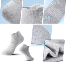 将图片加载到图库查看器，Airacker Ankle Athletic Running Socks Cushioned Sports Low Cut Tab Socks for Men &amp; Women
