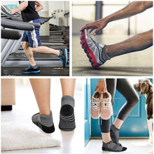 将图片加载到图库查看器，Airacker Ankle Athletic Running Socks Cushioned Breathable Low Cut Sports Tab Socks for Men and Women (6 Pairs)
