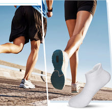 将图片加载到图库查看器，Airacker Ankle Athletic Running Socks Cushioned Sports Low Cut Tab Socks for Men &amp; Women
