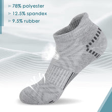 将图片加载到图库查看器，Airacker Ankle Athletic Running Socks Cushioned Sports Low Cut Tab Socks for Men &amp; Women
