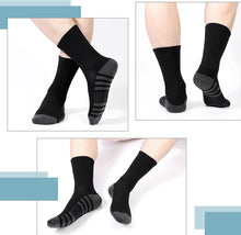 将图片加载到图库查看器，Airacker Athletic Socks Sport Running Calf Socks Performance Cushioned Breathable Crew Socks for Men Women(6 Pairs)
