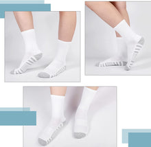 将图片加载到图库查看器，Airacker Athletic Socks Sport Running Calf Socks Performance Cushioned Breathable Crew Socks for Men Women(6 Pairs)
