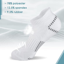 将图片加载到图库查看器，Airacker Ankle Athletic Running Socks Cushioned Sports Low Cut Tab Socks for Men &amp; Women
